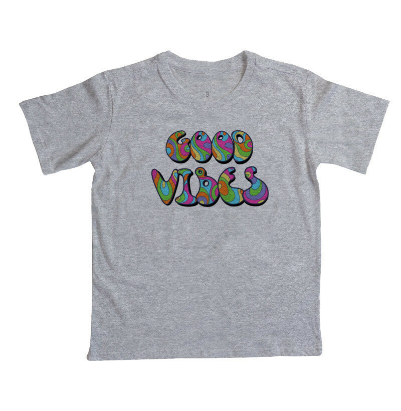 Camiseta Infantil - Good Vibes Retrô