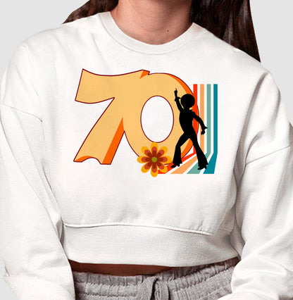 Moletom Cropped - 70's