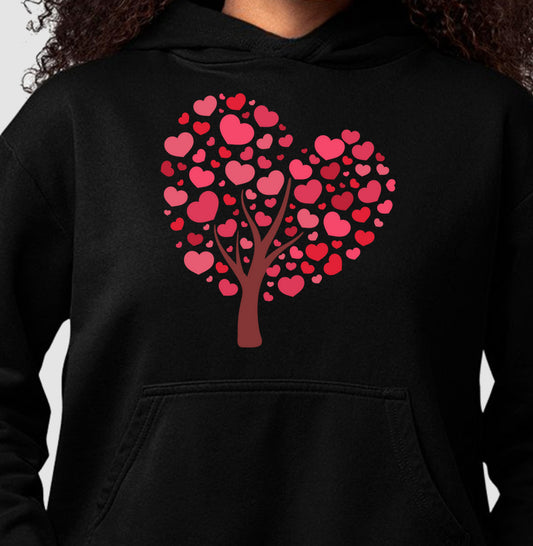 Moletom Hoodie - Árvore de Coração