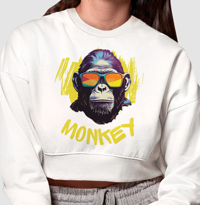 Moletom Cropped - Monkey 1