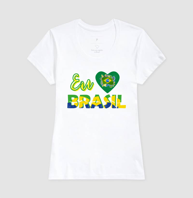 Baby Look - Eu amo Brasil