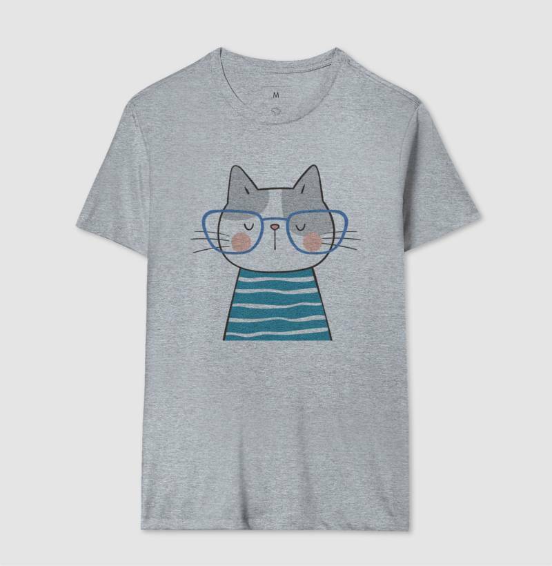 Camiseta - Gato de Óculos