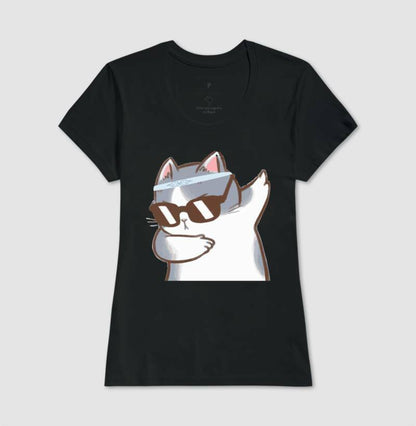 Baby Look - Gato Divertido