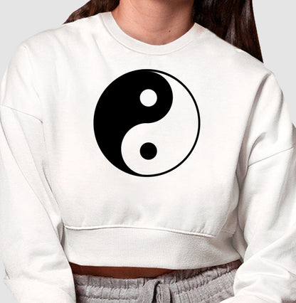 Moletom Cropped - Yin Yang