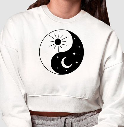 Moletom Cropped - Yin Yang Esotérico