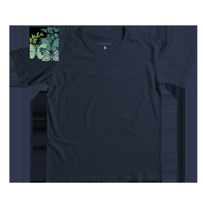Camiseta Infantil - Borboletas Verdes