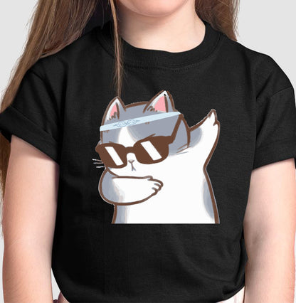 Camiseta Infantil - Gato Divertido