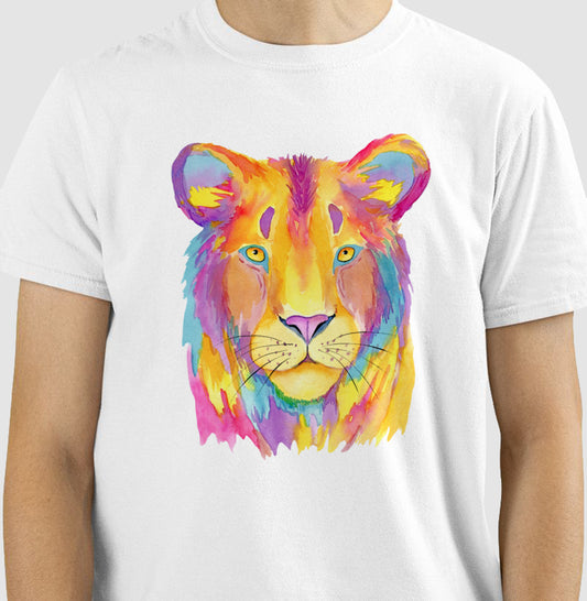 Camiseta - Leoa Colorida