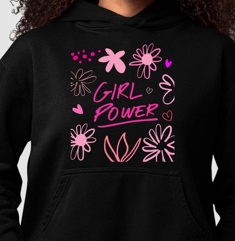 Moletom Hoodie - Girl Power Flávia