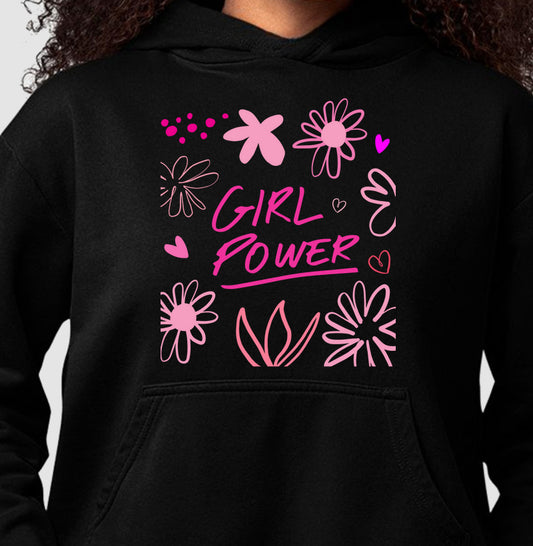 Moletom Hoodie - Girl Power Flávia