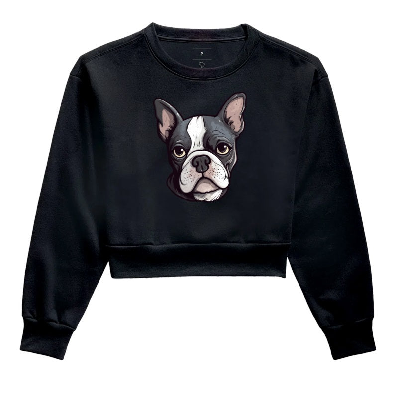 Moletom Cropped - Bulldog