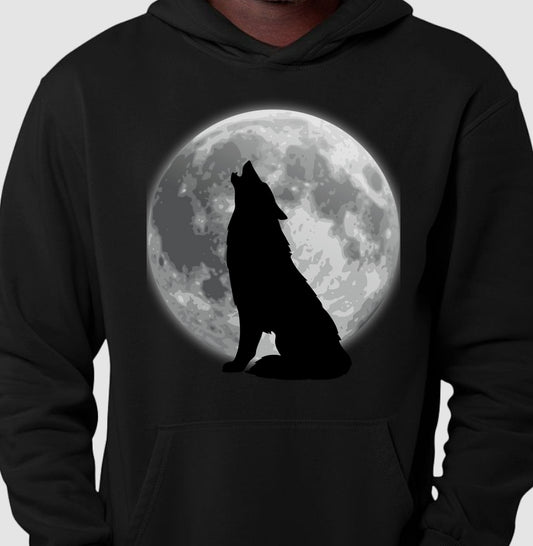 Moletom Hoodie - Lobo Luar