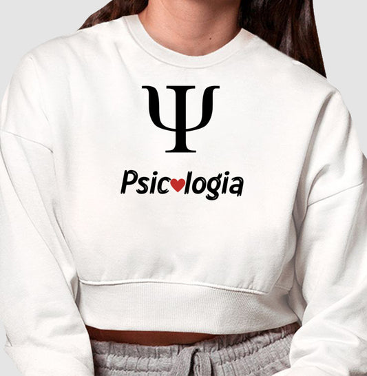 Moletom Cropped - Psicologia