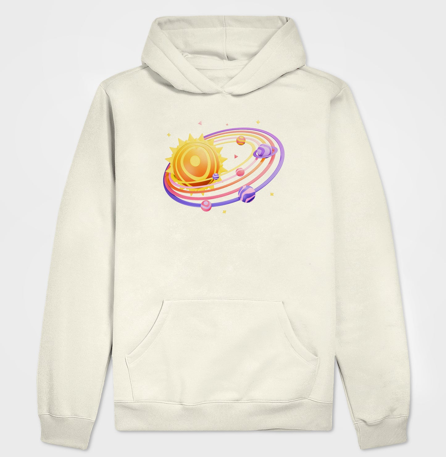 Moletom Hoodie - Sistema Solar Colorido