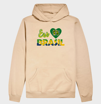 Moletom Hoodie - Eu amo Brasil