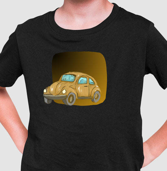 Camiseta Infantil - Fusca Marrom