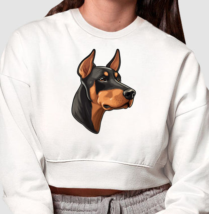 Moletom Cropped - Doberman