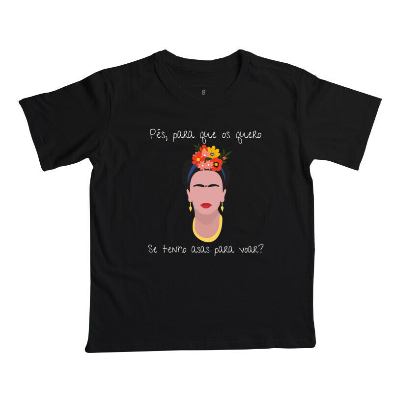 Camiseta Infantil - Girl Power Frida Khalo