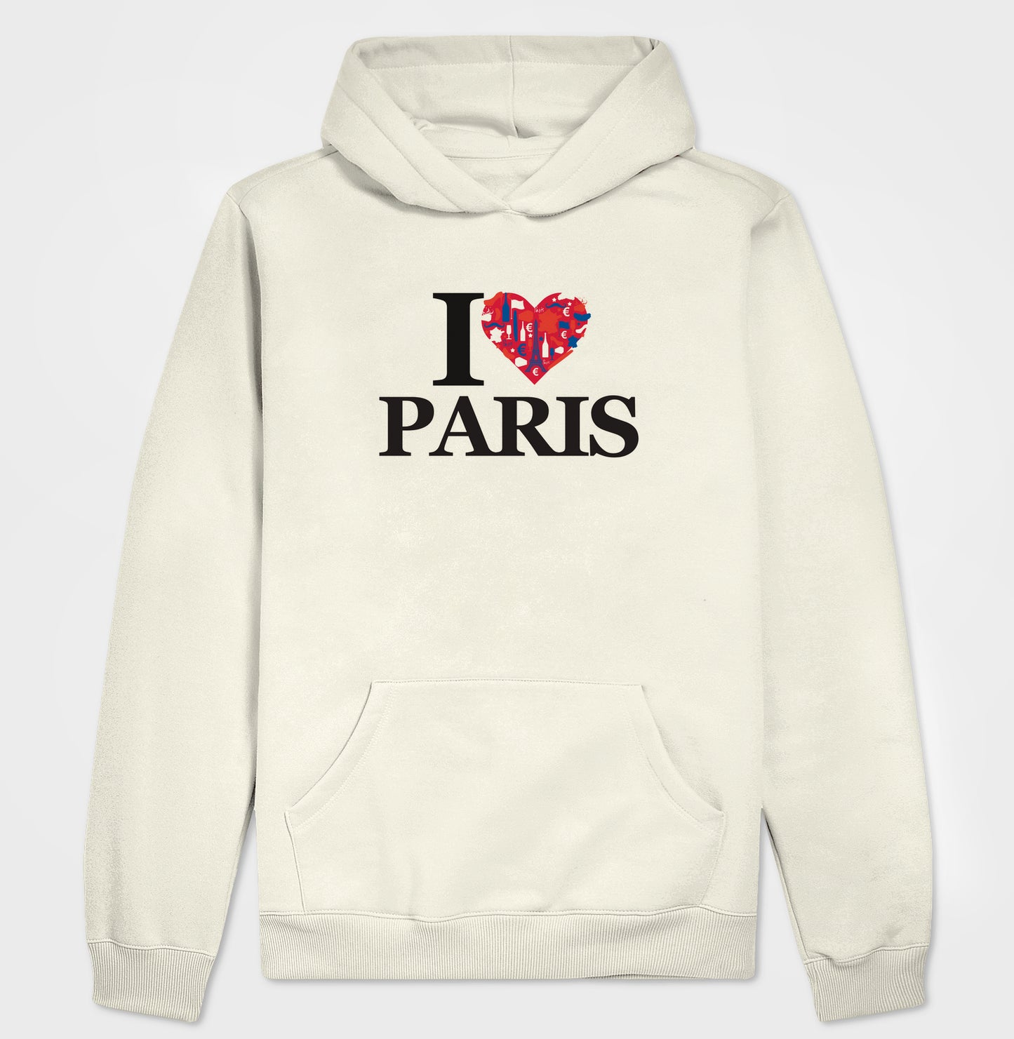 Moletom Hoodie - I love Paris