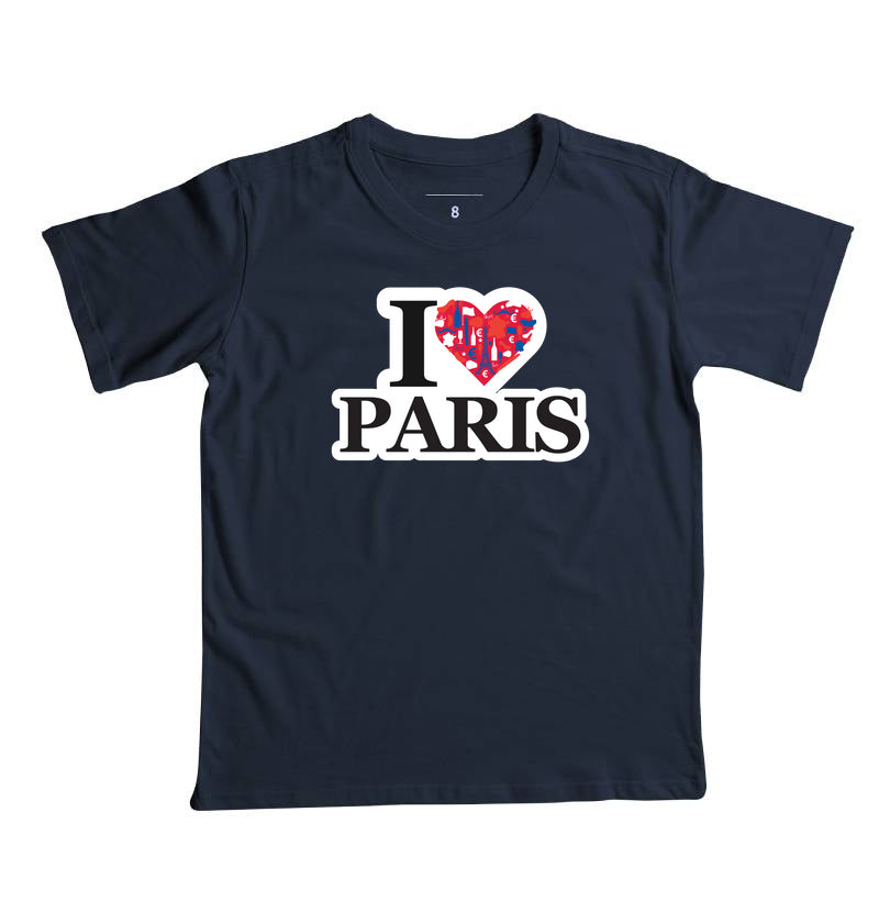 Camiseta Infantil - I love Paris