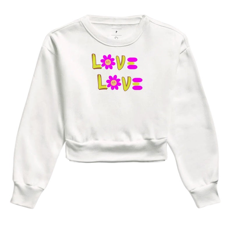 Moletom Cropped - Love Love