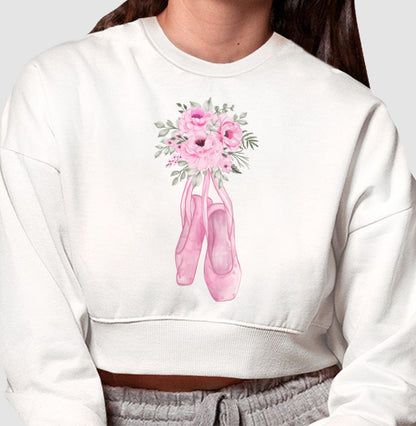 Moletom Cropped - Ballet Sapatilha