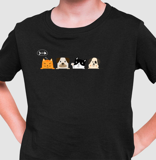 Camiseta Infantil - Pets