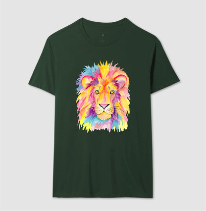 Camiseta - Leão Colorido