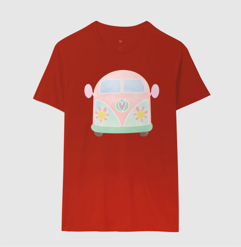 Camiseta - Kombi Rosa