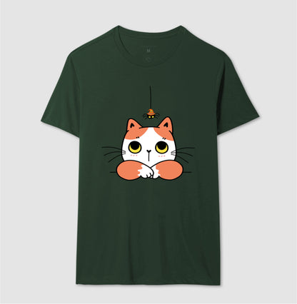 Camiseta - Gato com Aranha