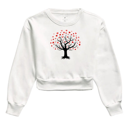 Moletom Cropped - Tree Heart