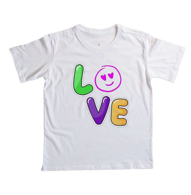 Camiseta Infantil - Love Emoji