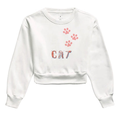 Moletom Cropped - Cat