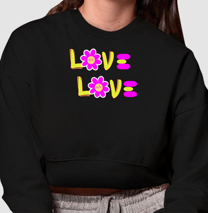 Moletom Cropped - Love Love