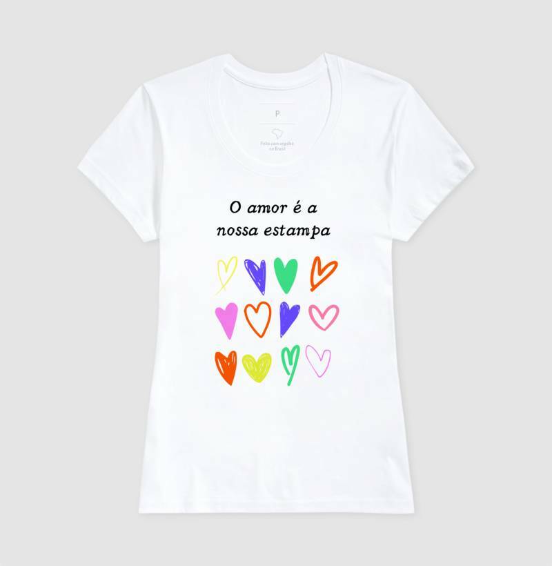 Baby Look - Estampa Amor