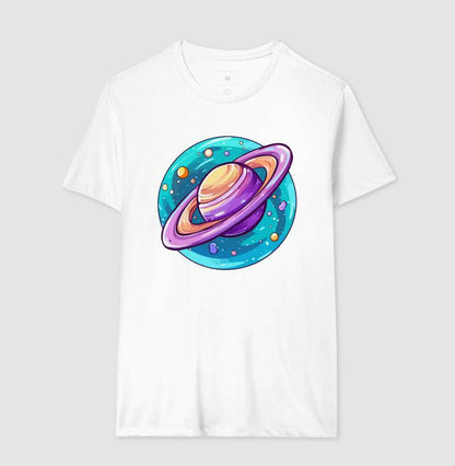 Camiseta - Saturno Colorido