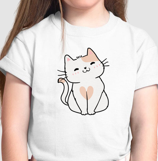 Camiseta Infantil - Gatinha