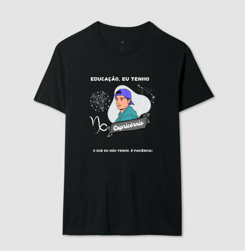 Camiseta - Capricórnio Homem (Paciência)