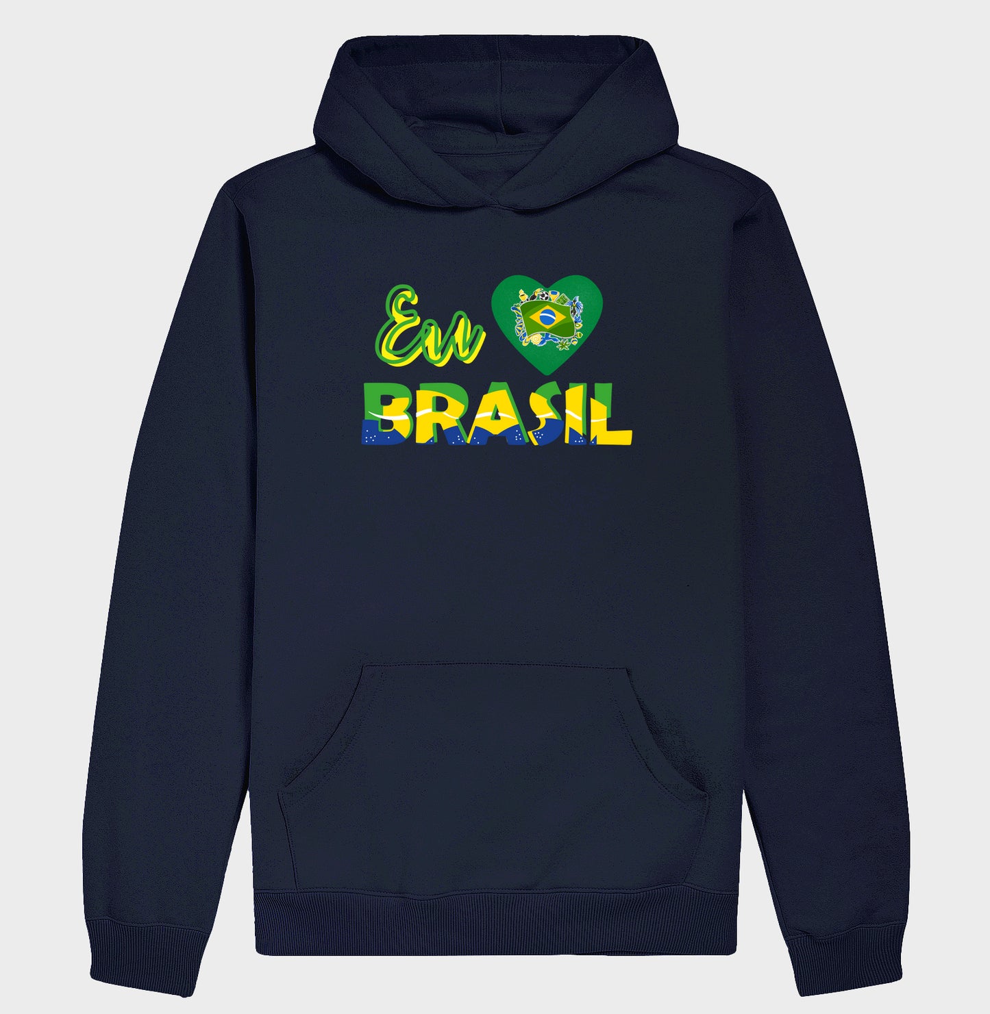 Moletom Hoodie - Eu amo Brasil