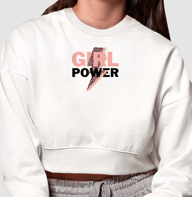 Moletom Cropped - Girl Power Zoe