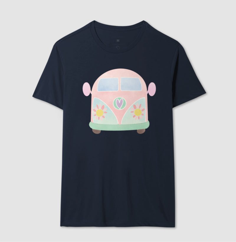 Camiseta - Kombi Rosa