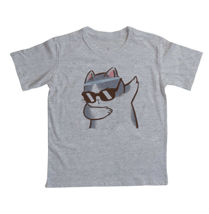 Camiseta Infantil - Gato Divertido