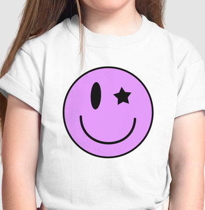 Camiseta Infantil - Emoji Piscadinha