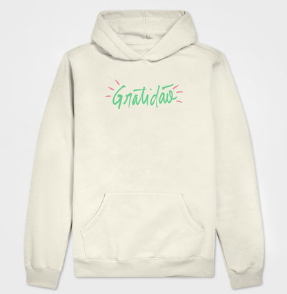 Moletom Hoodie - Gratidão Verde