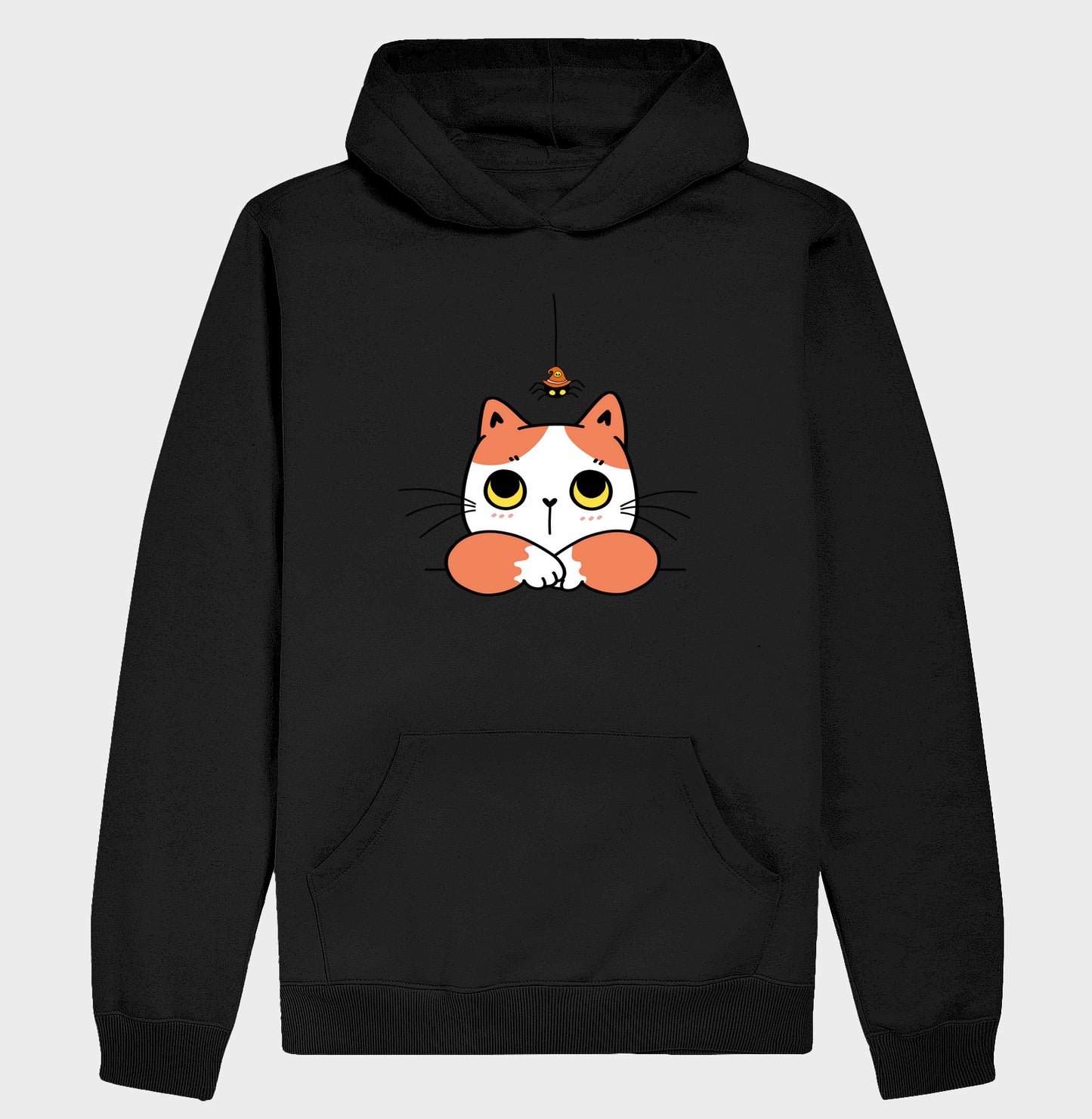 Moletom Hoodie - Gato com Aranha