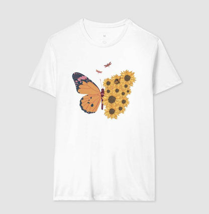 Camiseta - Borboleta com Flores