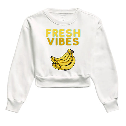 Moletom Cropped - Banana Vibes