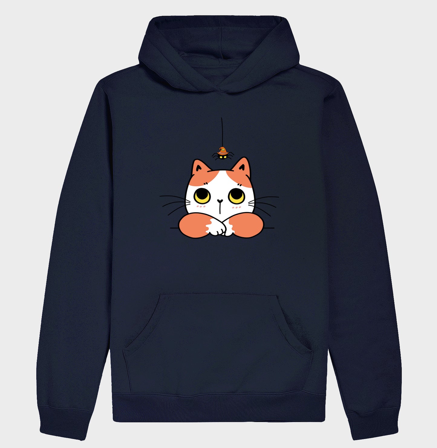 Moletom Hoodie - Gato com Aranha