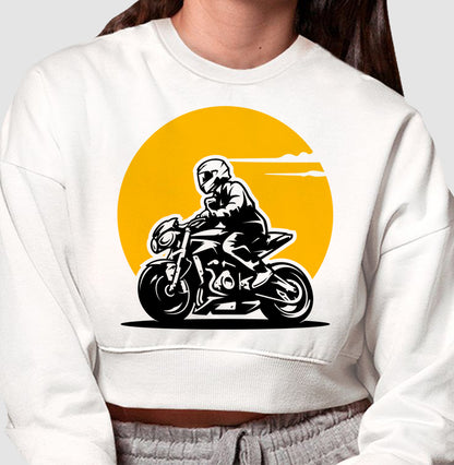 Moletom Cropped - Moto