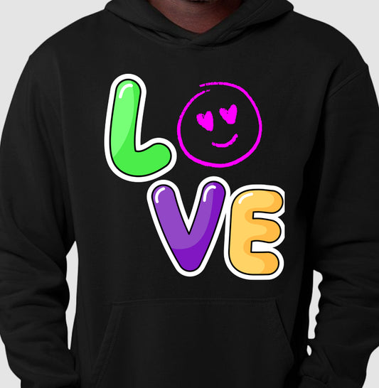 Moletom Hoodie - Love Emoji